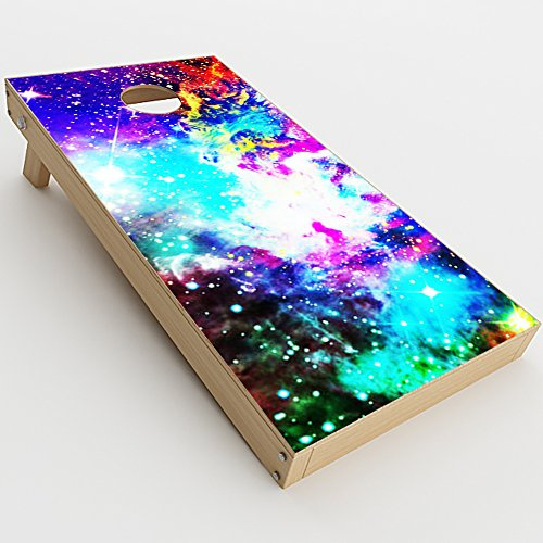 Skin Decal Vinyl Wrap for Cornhole Game Board Bag Toss (2xpcs.) Skins Stickers Cover/Galaxy, Solar System