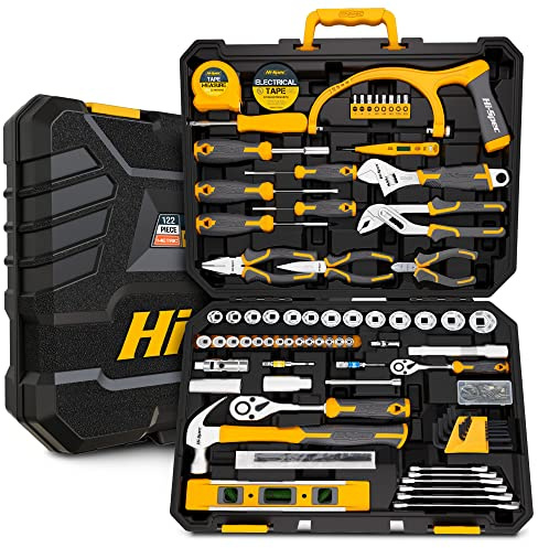Hi-Spec 122-Piece Metric Mechanics Tool Kit – Complete Set for Car & Bike Repair, Maintenance