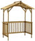 Keketa Grillpavillon Pavillion Holzunterstand Grillüberdachungen Grillunterstand Grillpavillon für Terrasse und Garten Kiefernholz Imprägniert 163,5x93x210 cm