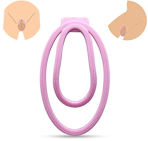 BDSMJOY Fufu Clip Chastity,Keuschheitskäfig Herren,Peniskäfig Nachahmung Vaginal,Chastity Cage Male small,Keuschheitsgürtel für Herren,Cock Cage,Sex Spielzeug für die Männer (Rosa-Klein)
