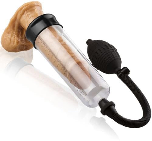KunBang Manuelle Penis Pumpe Vakuumpumpe zur Penis Vergrößerung Penis Starke Extender Erektionshilfe Sexspielzeug für Männer, Transparent