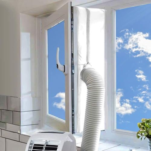 MOEGFY 560CM Kit Ventana Aire Acondicionado Portatil, Aislante Aire Acondicionado Portatil, Aislante Ventana Aire Acondicionado, Cubierta Aislante Ventana Aire Acondicionado, Bloquea El Aire Caliente
