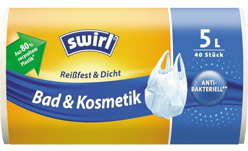 Swirl Müllbeutel mit Tragegriff 5 L 40 Stück Müllbeutel