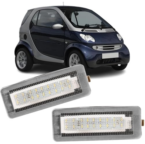 REINKO LED Kennzeichenbeleuchtung passt für Smart City-Coupe Cabrio. Fortwo W450 W451