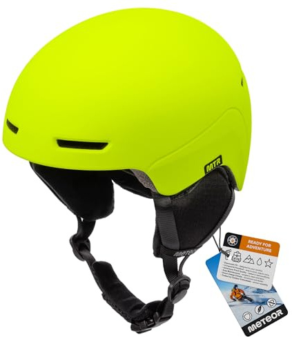meteor Casque de Ski et Snowboard - pour Hommes Femmes et Jeunesse - Helmet Snowboard pour Garçons et Filles