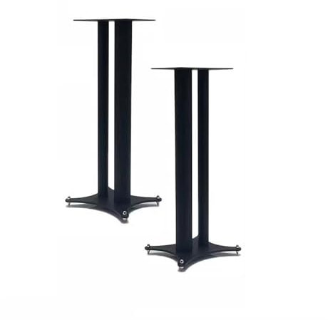 Högtalarställ Professionell Audio Rack Surround Golvställ Hem Ljud-video Rack Full Metal Högtalar Rack Bokhylla Box Stötsäkert Kickstand Högtalarfäste(24 * 18 * 60CM)