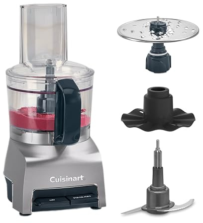 Cuisinart FlexPrep® Procesador de Alimentos 1,1L | Picar, rallar, puré, batir | Cuchilla acero, disco reversible, batidor | BladeLock™ | Toque único + pulso | Sin BPA