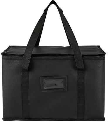 40L Insulated Car Food Bag/Takeout Cooler Box/Premium Zippered Shopping Bag - Reusable, Durable, Insulates Temperatures for Shopping, Camping, and Family Picnics，1PCS