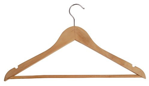 Alba PMBASIC BO Lot de 25 Cintres Standard Bois Clair