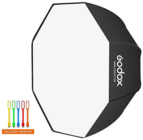 GODOX Softbox Octogonal 120cm para Speedlite Flashes, con Bolsa de Transporte para Fotografía y Video Estudio Retrato