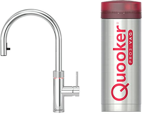Quooker Flex mit PRO3 Kessel 3-in-1 Kochendwasserhahn Kochendwasser-Armatur Chrom