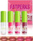 Hydrating Lip Glow Oil-4 Colors Tinted Plumping Moisturizing Lip Care Oil Gloss, Clear Pink Shiny Liquid Lipstick, Long Lasting Non-sticky Transparent Lipgloss, Makeup Gift for Women-SetA