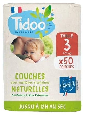 Couches écologiques voile naturel T3 4-9k