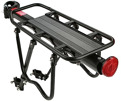 Bakre Cykelställ, Justerbar Aluminiumlegering Mountainbike Baksäte Bagagehylla för Väskor, Bagage, Cykeltillbehör