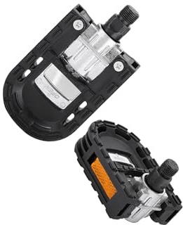 BEALIFE Pedales Plegables Ligeros con Clavos Antideslizantes Que garantizan la Seguridad Durante el Ciclismo de montaña y una Larga duración. Clavos Antideslizantes en Ambos