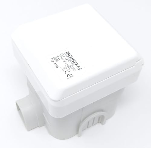 MENNEKES 4245 Steckdose, weiß, IP44, 400 V, 32 A, 50-60