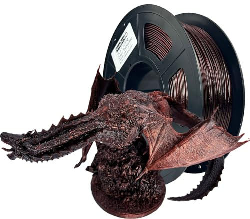 Stronghero3D PLA 3D-Drucker-Filament 1,75 mm, Shadow Red, Winkelverfärbung, Farbwechsel-Filament, Genauigkeit +/- 0,05 mm, Nettogewicht 1 kg für Ender3 Cr10