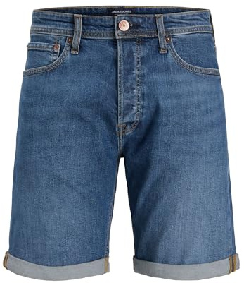 JACK & JONES JJIRICK JJIORIGINAL Short en Jean pour Homme, Bleu Denim/Paquet : 365, M