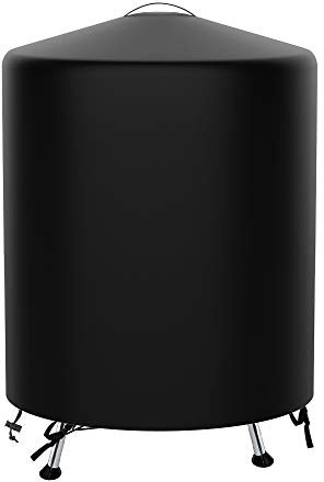 Cubierta para barbacoa esférica de 70 cm, resistente a la intemperie, cubierta para barbacoa 420D Oxford, cubierta para barbacoa a prueba de viento (75 x 70 cm)