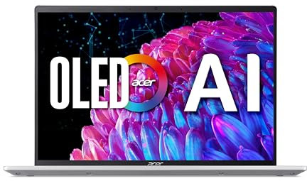 acer Swift Go 14 Laptop | 14 OLED 2880 x 1800 90Hz Display | Unlock AI Experiences | Intel Core Ultra 5 Processor 125H | Intel ARC Graphics | 16GB LPDDR5X | 512GB SSD | SFG14-72-595D - Silver