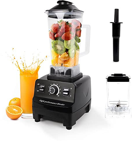 Batidora de vaso de alto rendimiento de 3200 W con 10 velocidades y 2 L Smoothie Maker – hasta 48.000 rpm, recipiente sin BPA