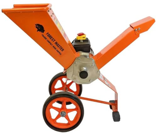 FM4DDE-ADJ 4HP Electric Wood Chipper – Compact, Direct Drive Design with Rotatable Hopper – Chips Wood up to 50mm (2 inches) – Anti-Blocking System for Smooth Chipping (Wood Chipper)