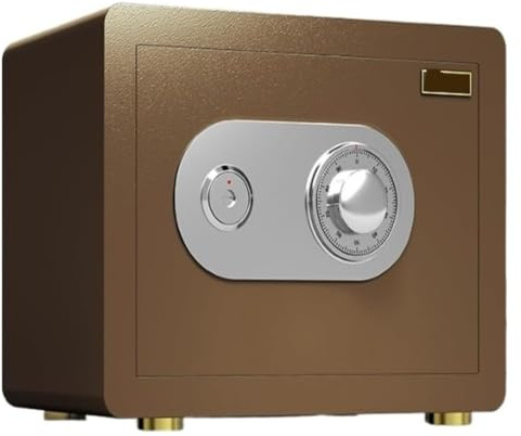 Säkerhetsskåp i skåpstil, Skåp Säkerhetsskåp Lösenordssäkert Brandsäkert Vattensäkert hemskåp(Brown)