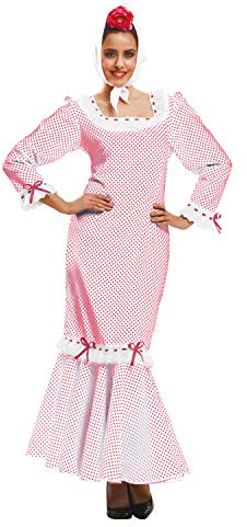 My Other Me - Disfraz de madrileña para mujer, talla M-L, color blanco (Viving Costumes MOM02327)