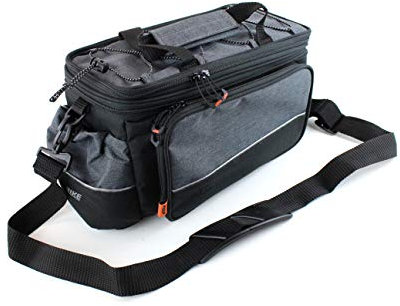 KTM Fahrrad Gepäckträger Tasche - Line Trunk Bag - Maße 40 x 22 x 24cm, Snap It 1 Adapter, 20L, Reißverschlussfächer, Spannbänder, Trinkflaschenfach, Innenteilung