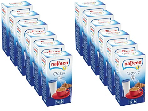 NATREEN® Süßstoff Classic Tischspender 12 x 500 Stück feine Tafelsüße kalorienfrei