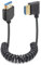 Duttek Right Angle HDMI to 2.1 HDMI Coiled Cable 1.2m, Hdmi 2.1 ultra high speed 48Gbps supports 8K@60Hz, 4K@120Hz, 8K Camera HDMI Cable compatible with Camcorder, Laptop, Monitor TV, PS4/PS5, PC