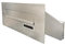 Flat Design Edelstahl Mauerdurchwurf Briefkasten DX-042 (Tiefe: 33-50 cm) - LETTERBOX24.de mit Namenschild