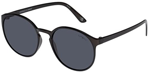 Le Specs SWIZZLE CHARCOAL - Sonnenbrille für Damen Runde Rahmenform mit hohem UV-Schutz LSP2352117