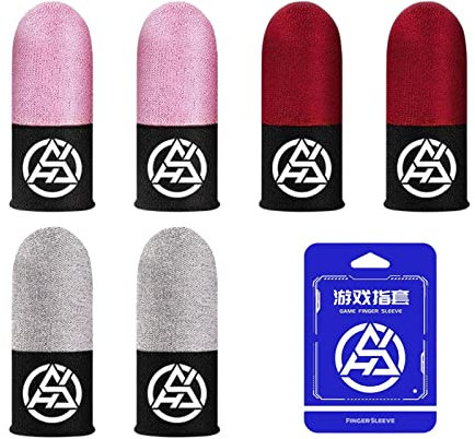 Game Finger Sleeve,Manchon de Protection Respirant pour Le Pouce Gamer - Finger Thumb Sleeves, Couvre-Doigts sans Couture Anti-Transpiration pour écran Tactile pour Jeux