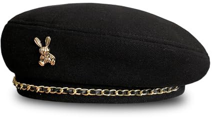 Minging Baskenmütze Damen, baskenmützen & barette für Damen Stilvolle Damen Mütze aus Hochwertigem Material Bequem und Warm für Frühling Herbst Winter Hut mit Einem Kopfumfang von 56-58cm,Baskenmütze