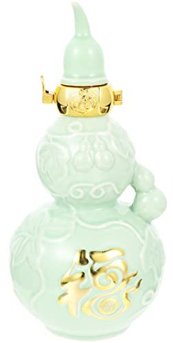 PRETYZOOM botella de almacenamiento de bebidas water bottle garrafa vino decorativo petacas de alcohol Jarra vino calabaza matraz agua bebida vacia botella de vino jarra de licor de cerámica