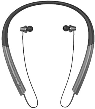 Neckband Earphones Bluetooth 5.0 Headphones CVC8.0 Noise Cancelling Bluetooth Headset Wireless Earbuds Neckband with Mic,9D Deep Bass, 20H Overall Endurance,Sports for Running Driving Working, Black