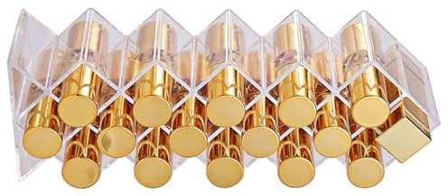 Gatuida 16 Grids Fish Shape Acrylic Lipstick Organizer Display Stand Lightweight Multilayer Cosmetic Case for Bedroom Or Counter Organizing Lipstick and Brushes
