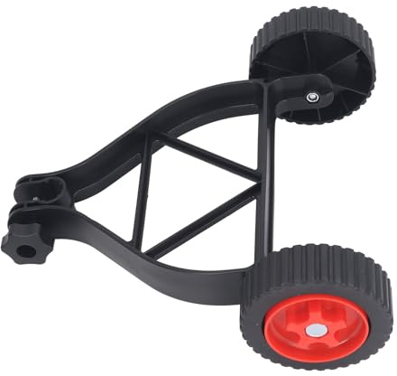 Dioche Roues de Support de Tondeuse à Gazon Réglables en Hauteur de 19, Compatibles avec Les Tuyaux de 23 à 28 Mm, Roues de Support de Tondeuse à Gazon Portables de Longueur Universelle pour Une