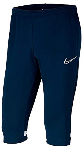Nike Mixte enfant Academy 21 3/4 Knit (Youth) Pants, Obsidian/White/White/White, 13-15 EU