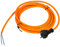 Anschlussleitung Zuleitung Polyurethane 2-polig mit Stecker 4 Meter H07BQ-F PUR 2 x 1,5mm2 Orange Stromkabel Baustellenkabel IP44 (4 Meter)