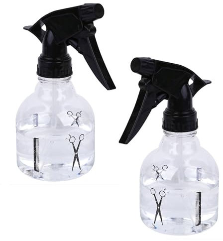 Bayli Lot de 2 flacons pulvérisateurs coiffeurs 250 ml pulvérisateur à main pour cheveux vaporisateur pour plantes Flacon pompe réutilisable Vaporisateur d'eau pour plantes Pulvérisateur d'eau vide
