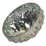 Generisch 4 er Set Schwimmschalen grün Silber, Schwimmlichter Teichdekoration Gartendekoration, Durchmesser 8 cm