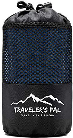 Traveler's Pal Hüttenschlafsack aus 100% Duraweave - Reiseschlafsack - Leichter und dünner Inlett Sommerschlafsack (Indigoblau)
