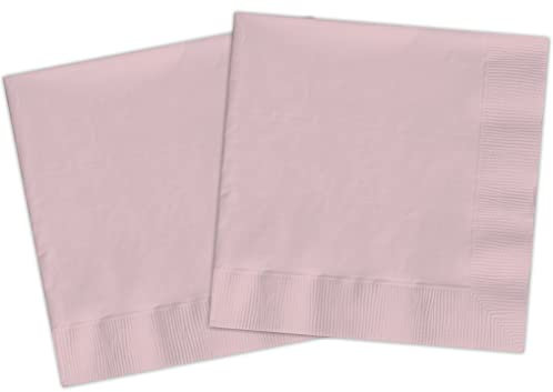 Ciao - Tovaglioli carta FSC compostabili (33x33cm, doppio velo), 20 pezzi, rosa pastello