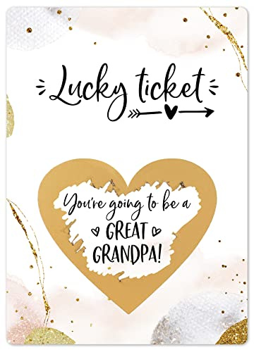 Joli Coon Pregnancy Announcement Scratch Card, Great-Grandpa Reveal