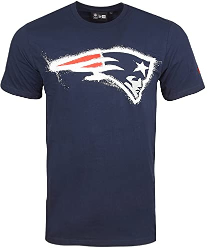 New Era NFL Shirt - Spray New England Patriots Navy - M
