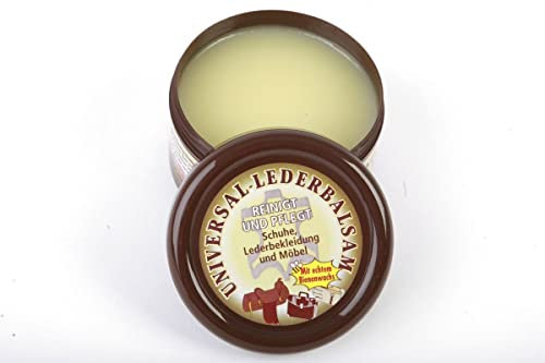 Bálsamo para cuero con cera de abeja natural para el cuidado de zapatos, chaqueta de cuero, pantalones de cuero, bolso de mano, muebles de cuero, ropa de moto, así como brida y sillín.