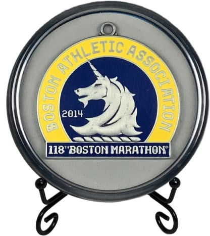 Kudos Medal Display Case with Stand for Running & Sports Medals - Race Medal Shadow Box for Marathon Finisher Award - Runner Medal Holder with Stand