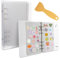 Lusofie Álbum de Colección de Pegatinas Transparentes Libro de Colección de Pegatinas Reutilizable con Rascador Carpeta de Almacenamiento Pegatinas Blanco para Coleccionar Etiquetas (40 Hojas, A6)